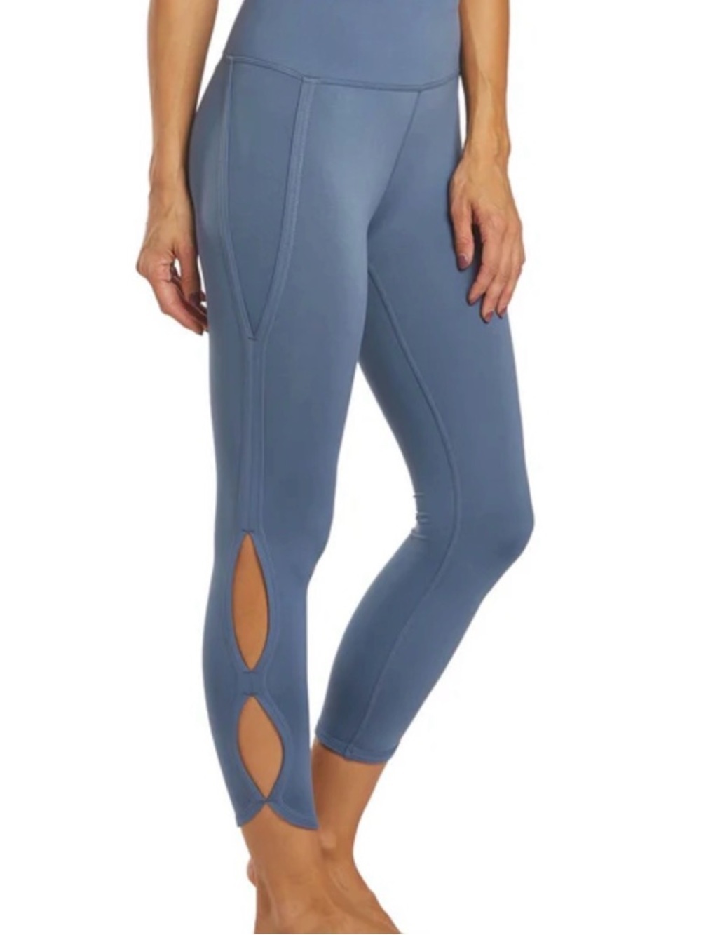 Free People Movement Size M High Rise Infinity Yoga Leggings in steel blue